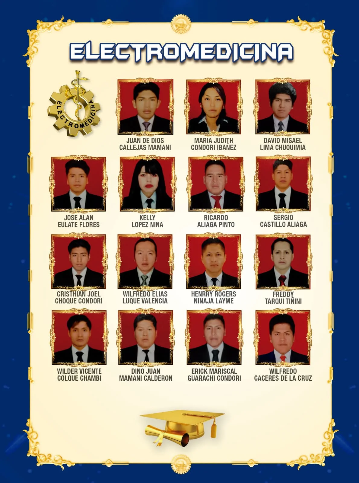 Segunda página de la lista de graduados II-2025